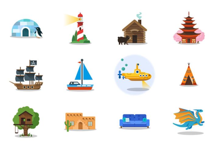 Google maps personalized locations with stickers